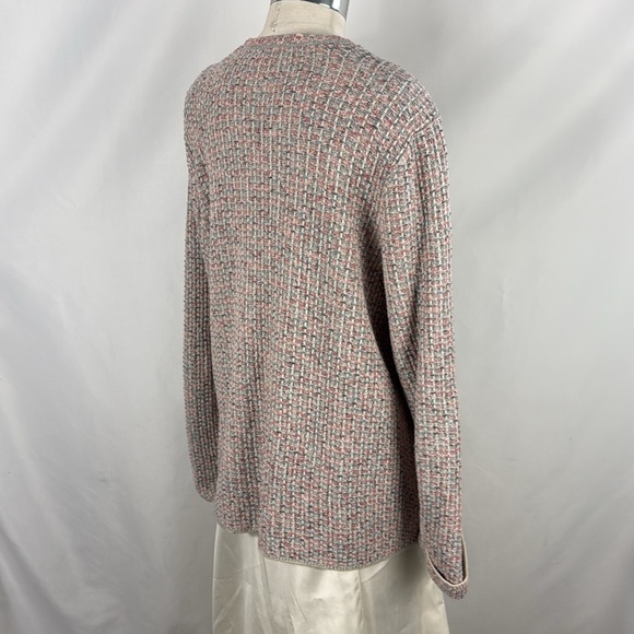 J Jill Pink Tweed Knit Jacket - Picture 4 of 6
